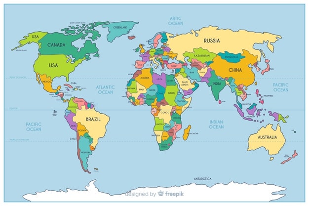 Political World Map Class 5
