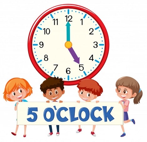 5 O Clock is a Obtuse Angle